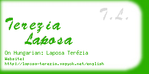 terezia laposa business card