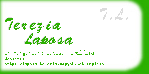 terezia laposa business card